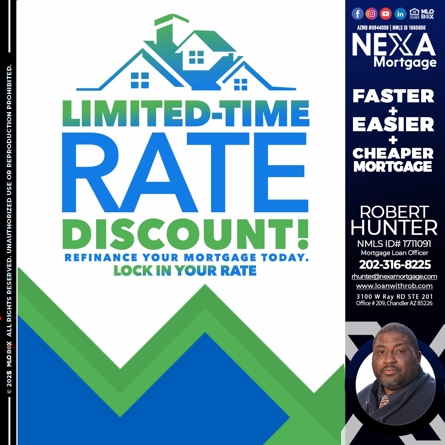 LIMITED TIME - Robert Hunter -Mortgage Loan Officer