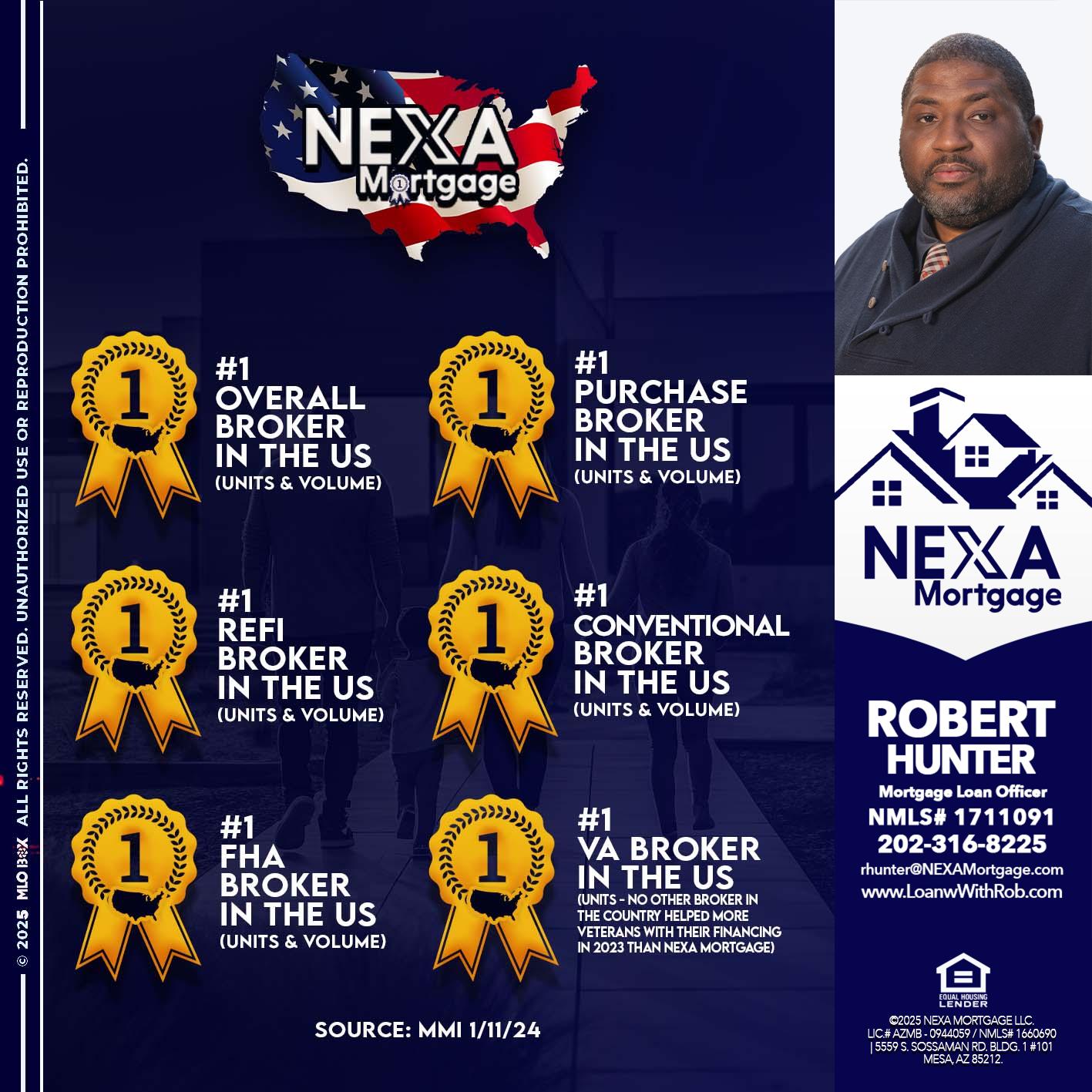 #1 - Robert Hunter -Mortgage Loan Officer