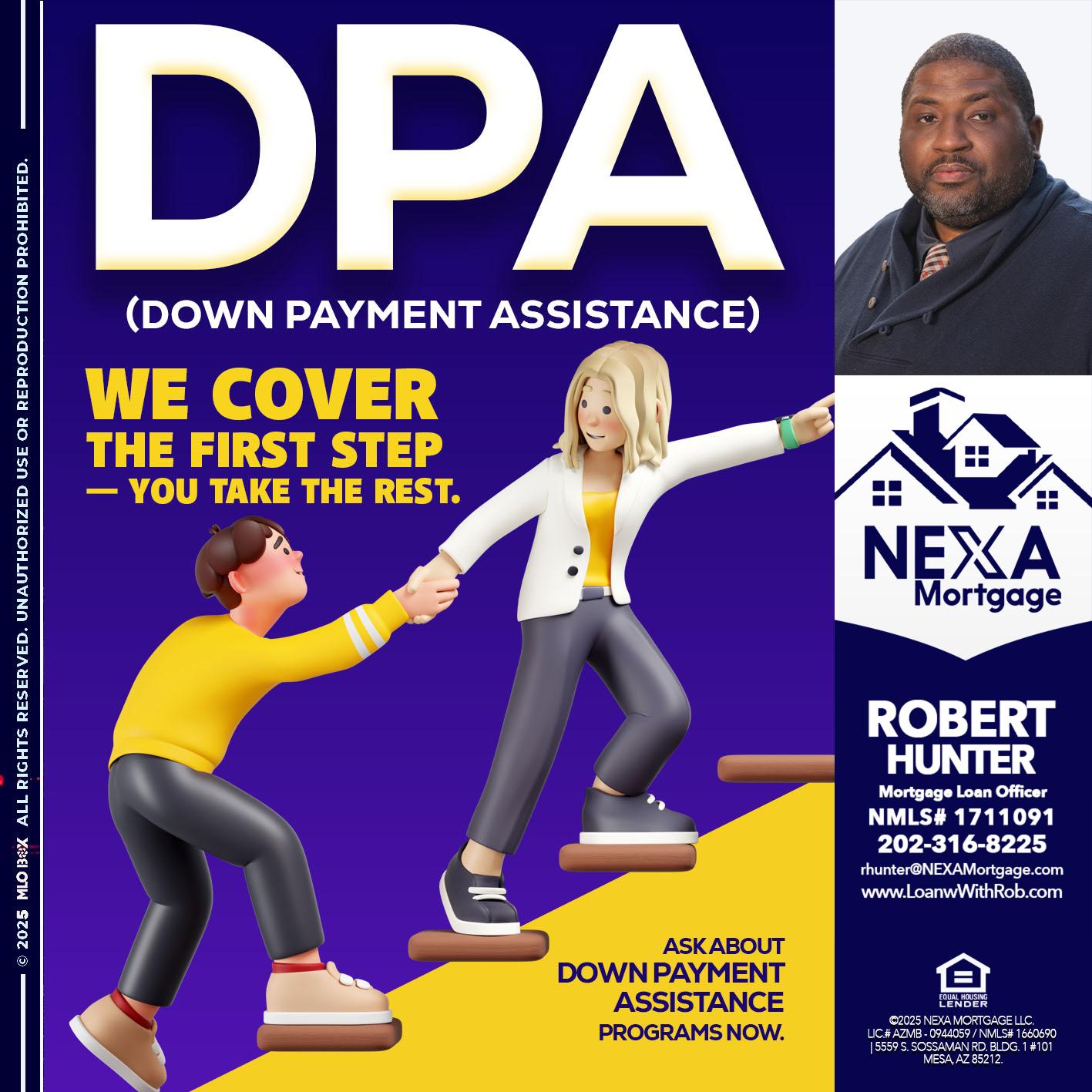 DPA LOANS - Robert Hunter -Mortgage Loan Officer