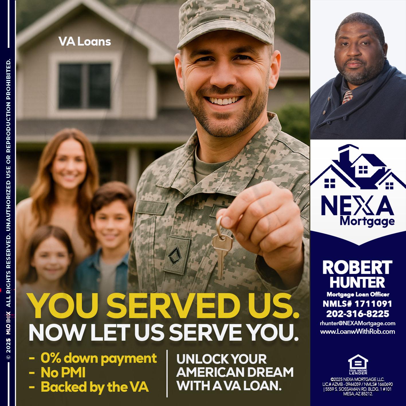YOU DESERVED - Robert Hunter -Mortgage Loan Officer