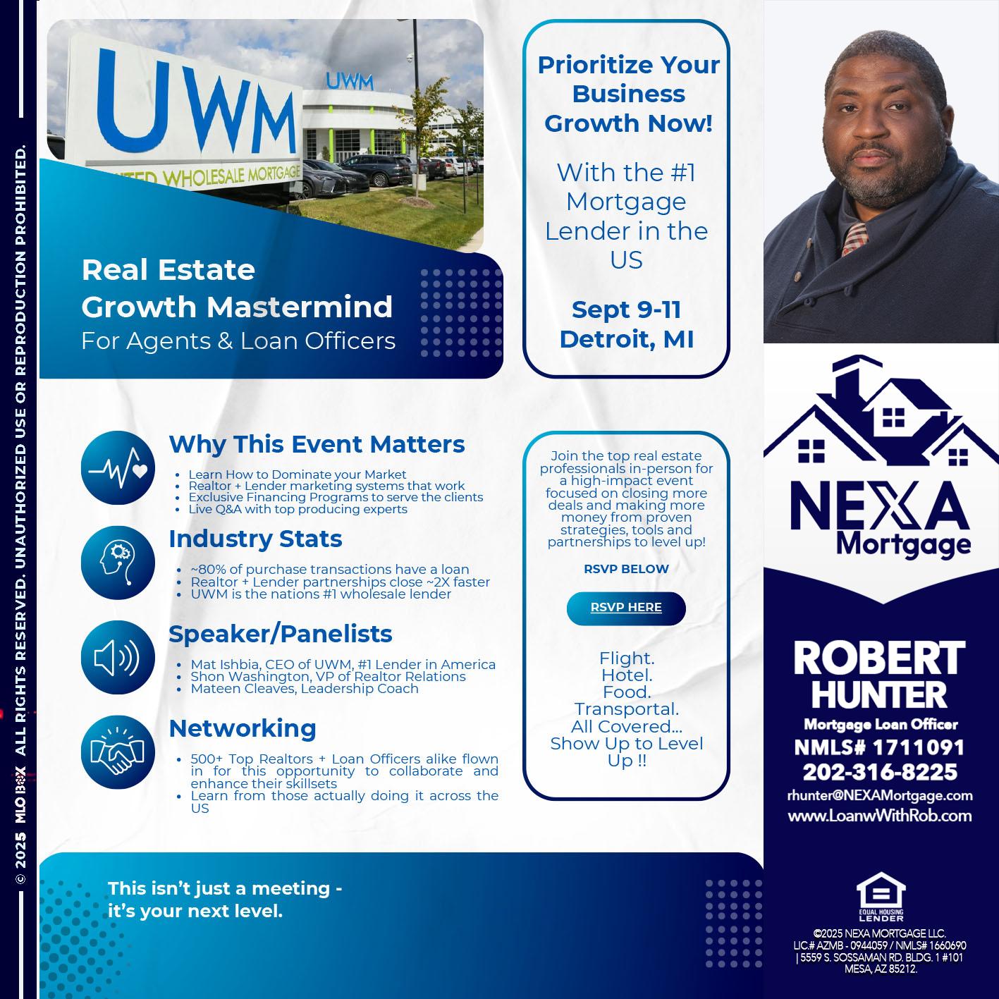 DETROIT TRIP - Robert Hunter -Mortgage Loan Officer