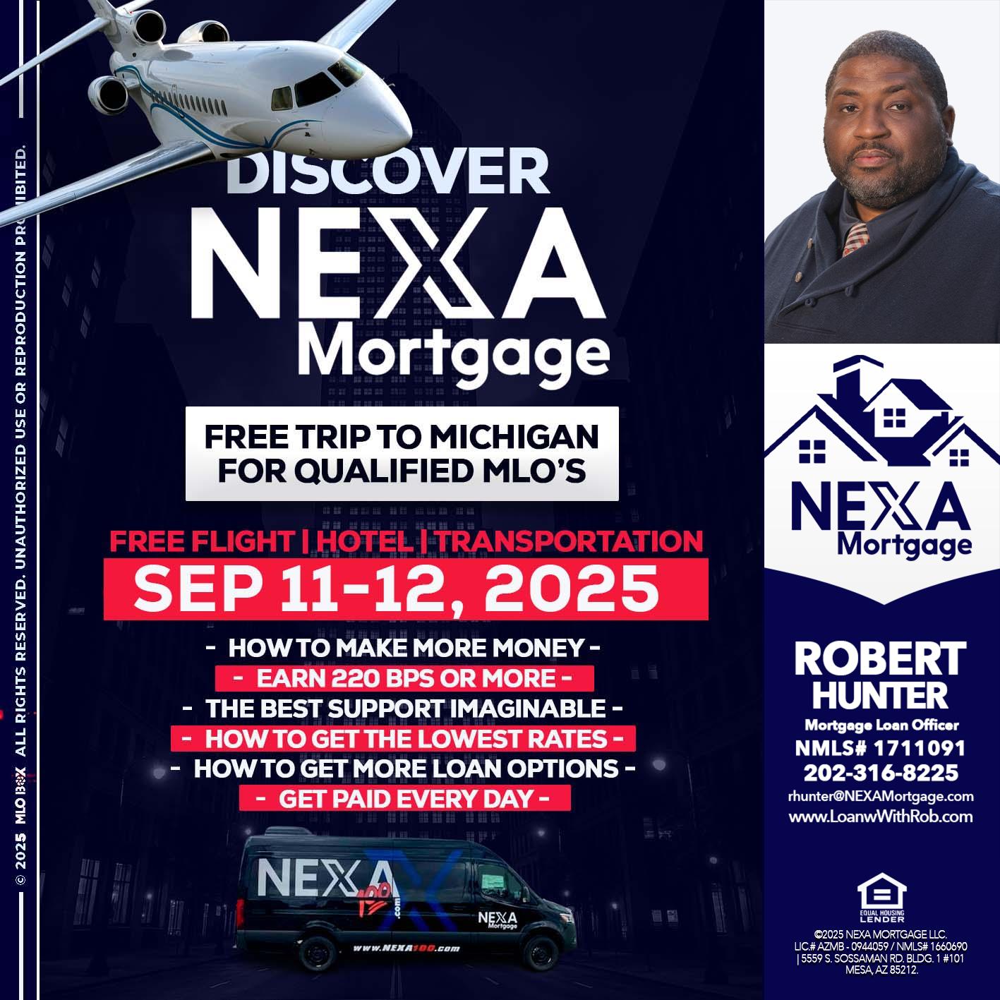 DISCOVER NEXA MORTGAGE - Robert Hunter -Mortgage Loan Officer