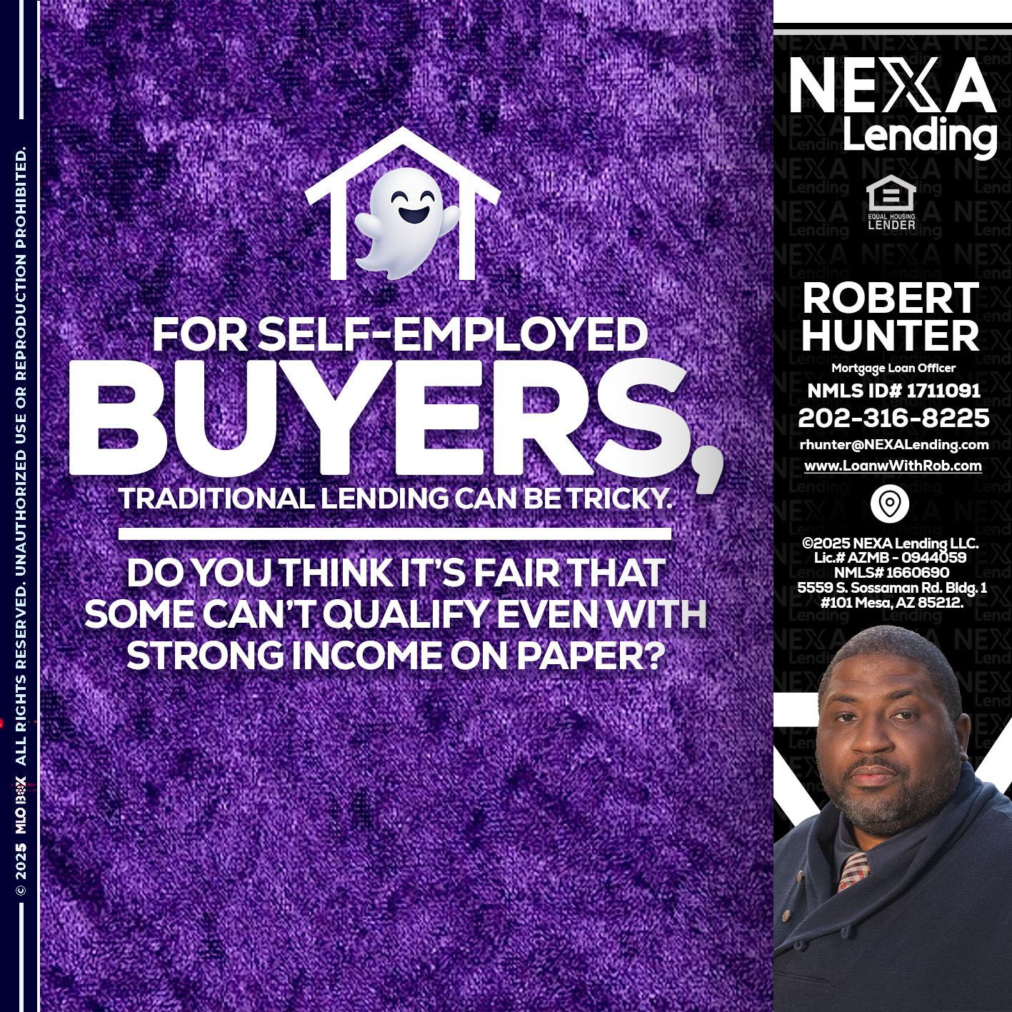 for self employed - Robert Hunter -Mortgage Loan Officer for self employed - Robert Hunter -Mortgage Loan Officer