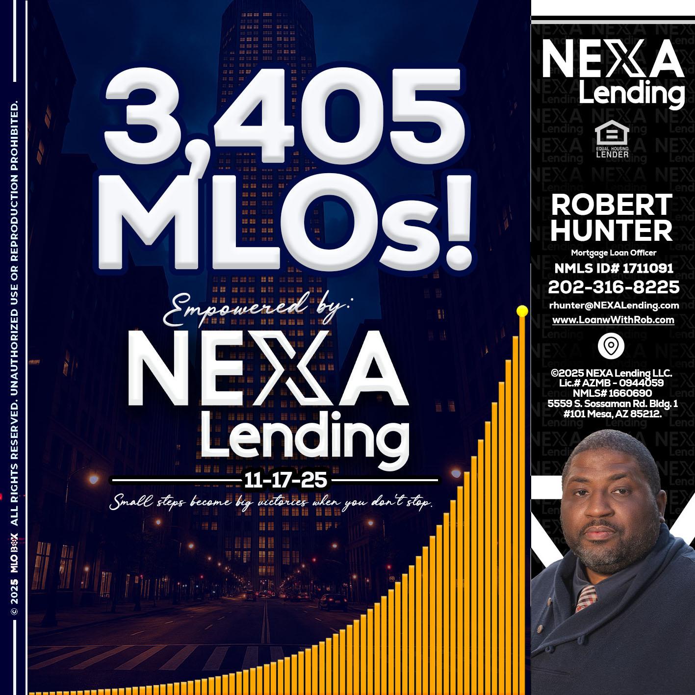 3405 MLOs - Robert Hunter -Mortgage Loan Officer