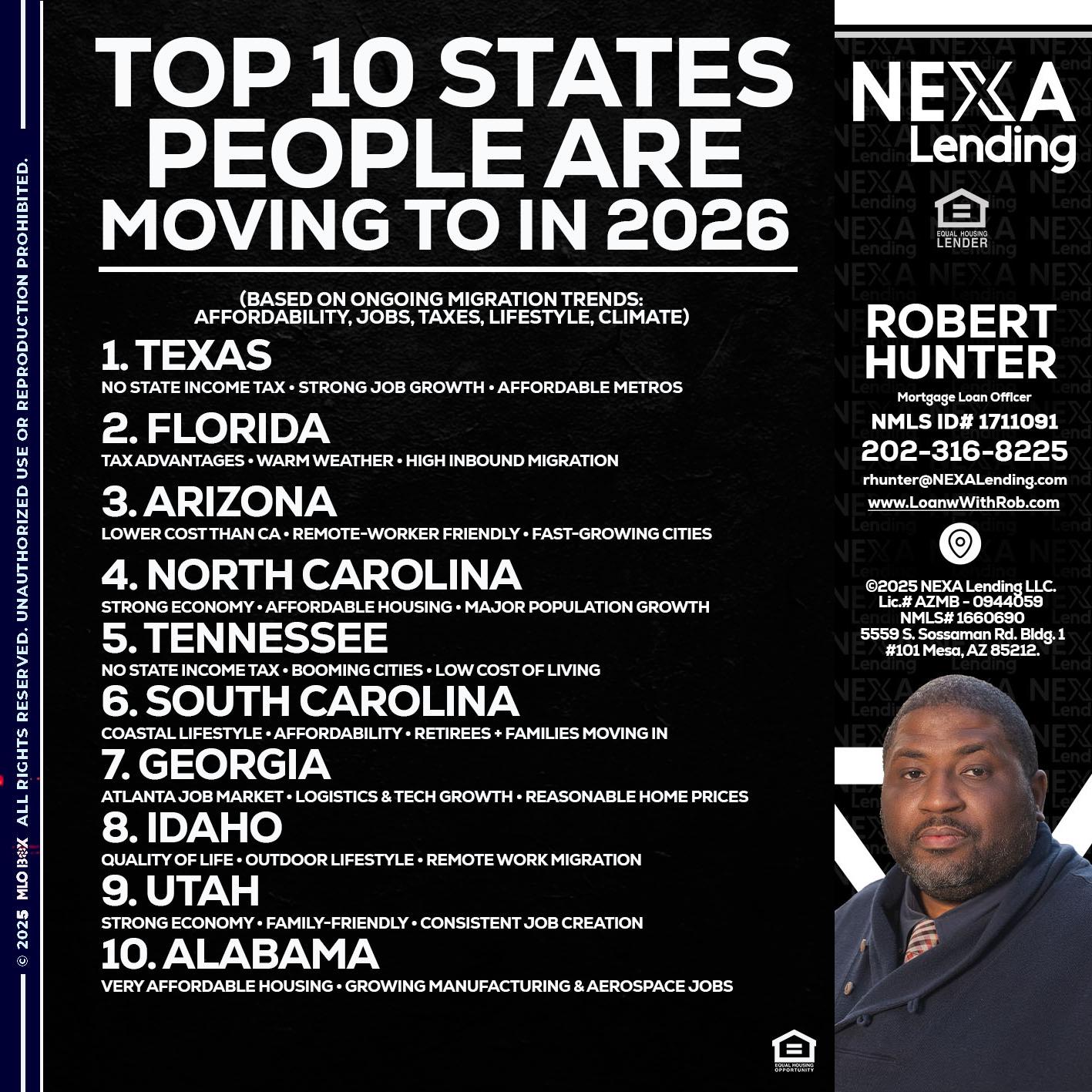 top 10 - Robert Hunter -Mortgage Loan Officer