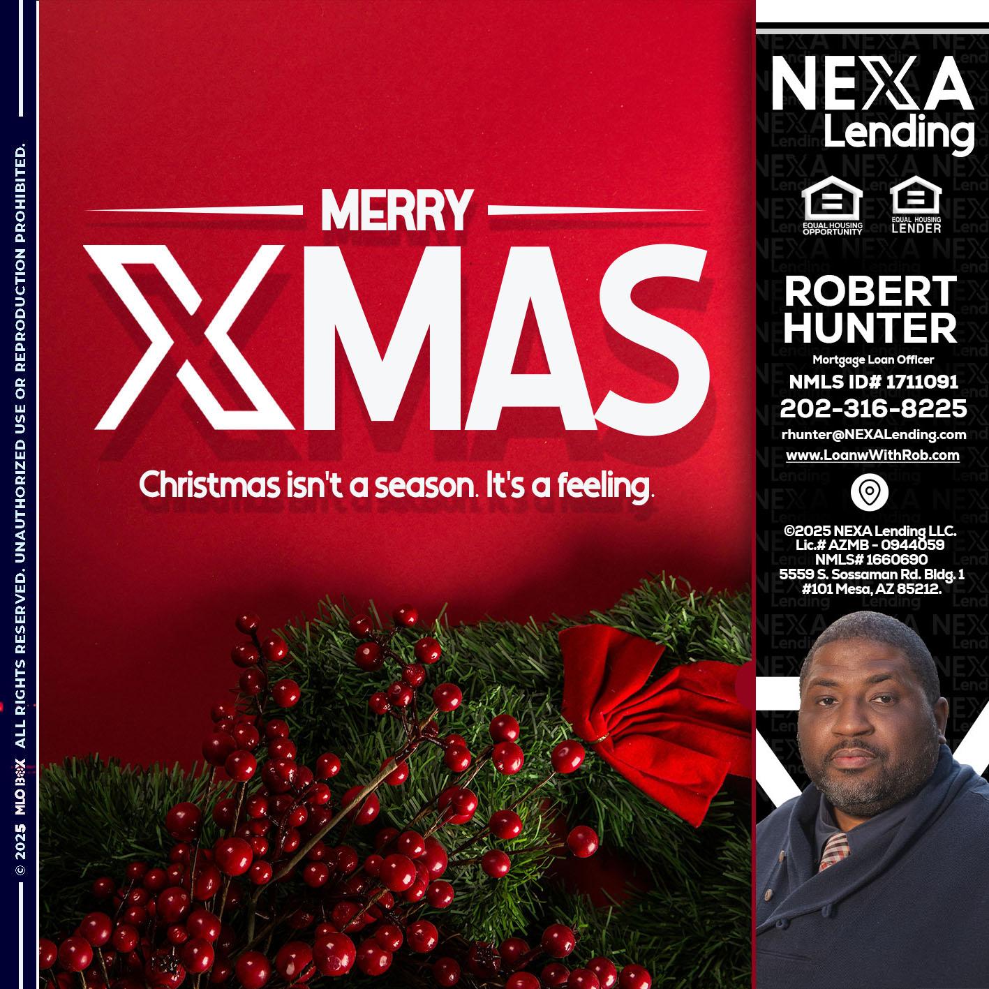 merry xmas - Robert Hunter -Mortgage Loan Officer