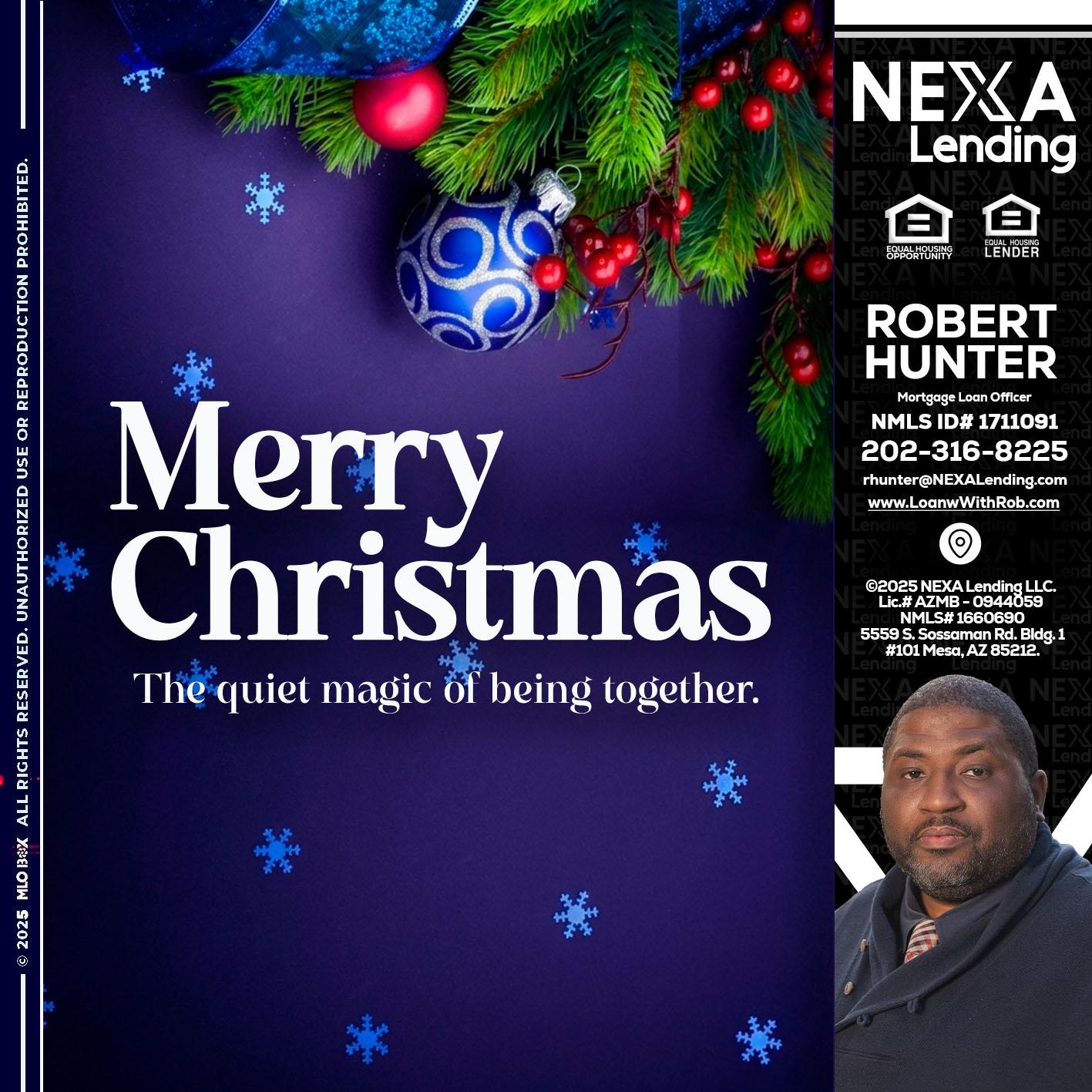 merry christmas - Robert Hunter -Mortgage Loan Officer
