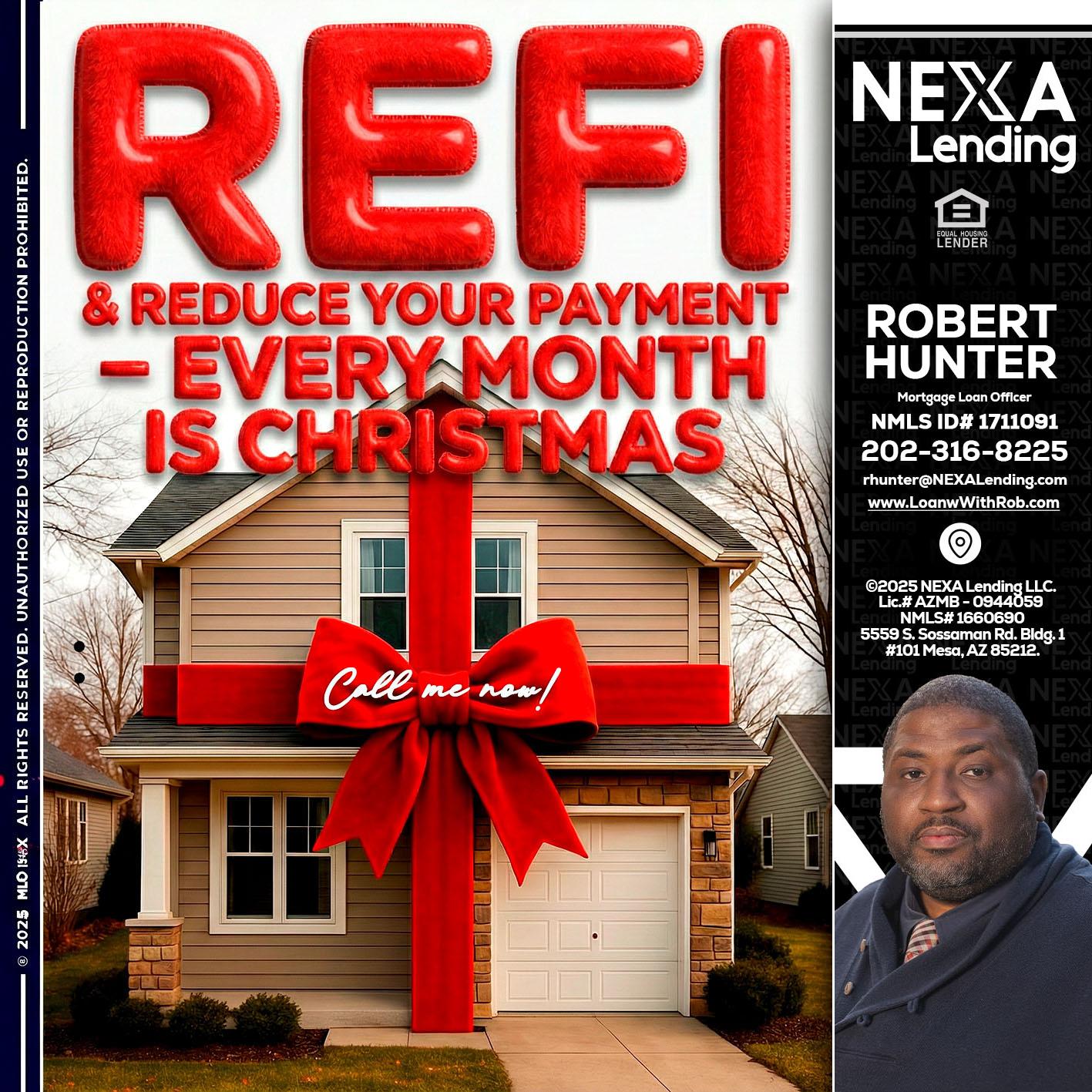 REFI - Robert Hunter -Mortgage Loan Officer