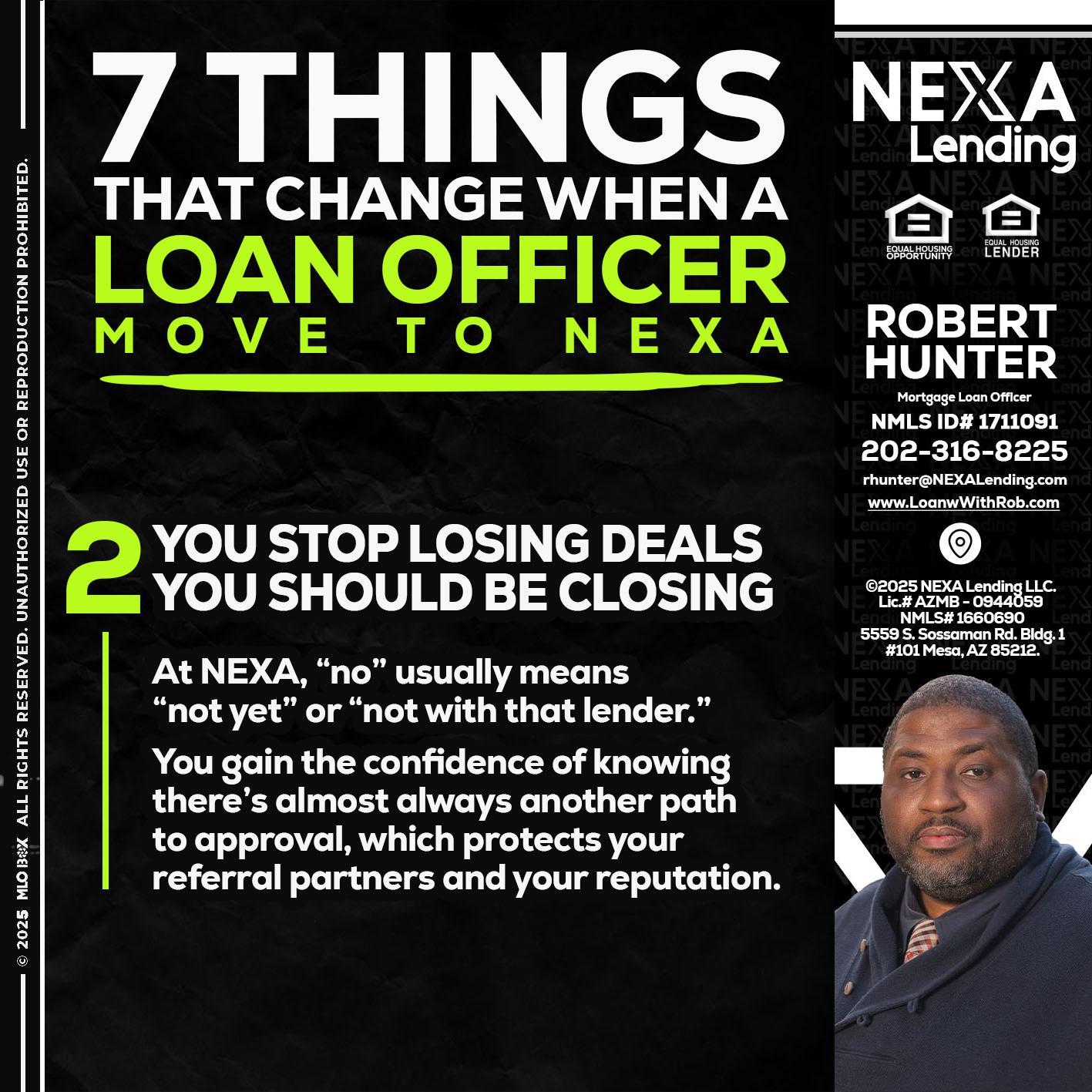 7 THINGS (2) - Robert Hunter -Mortgage Loan Officer