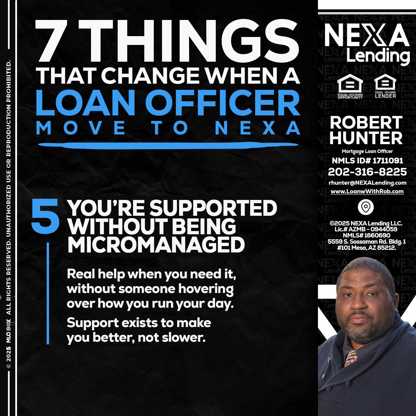 7 THINGS (5) - Robert Hunter -Mortgage Loan Officer