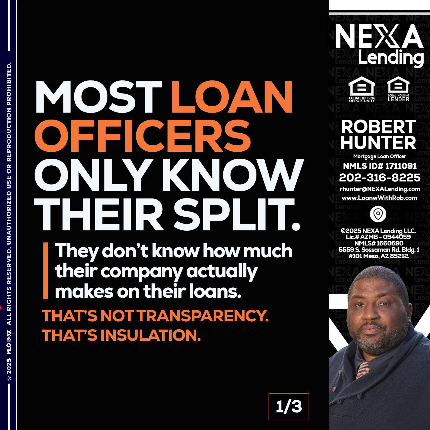 1 OF 3 - Robert Hunter -Mortgage Loan Officer