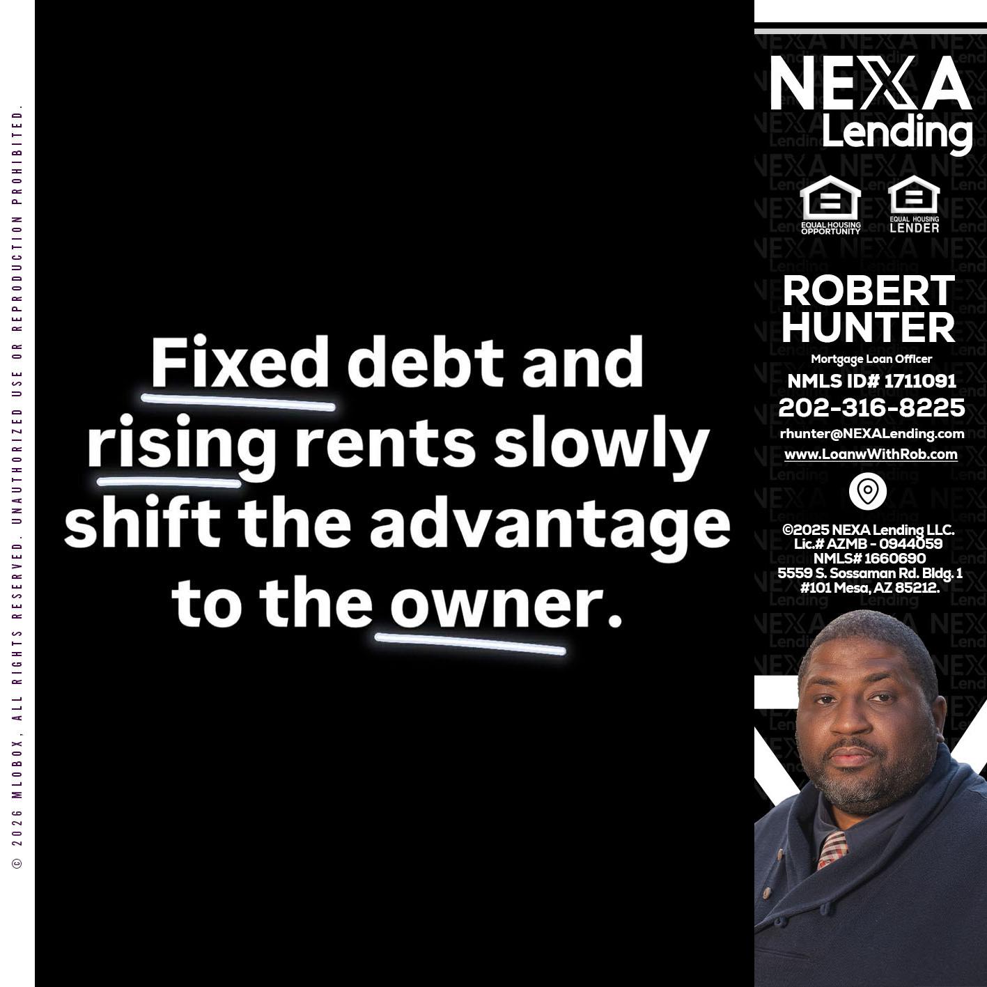 FIXED DEBT - Robert Hunter -Mortgage Loan Officer