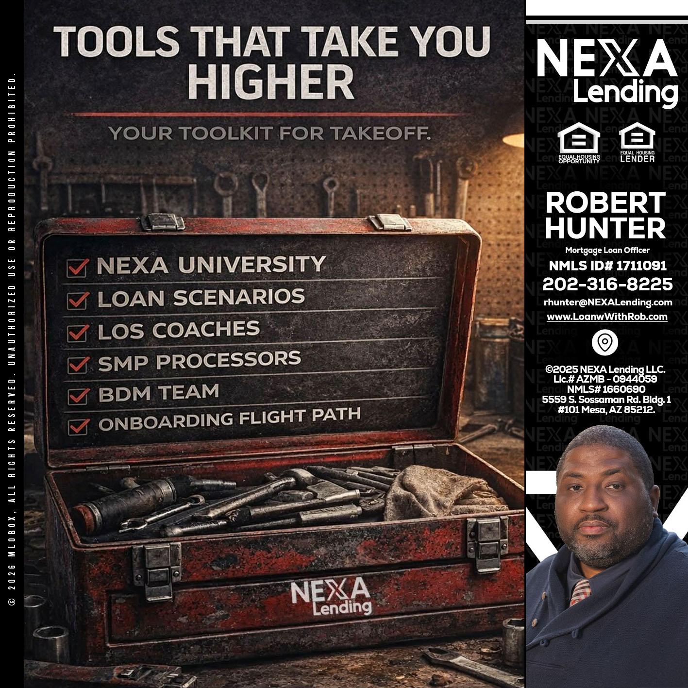 TOOLS THAT - Robert Hunter -Mortgage Loan Officer