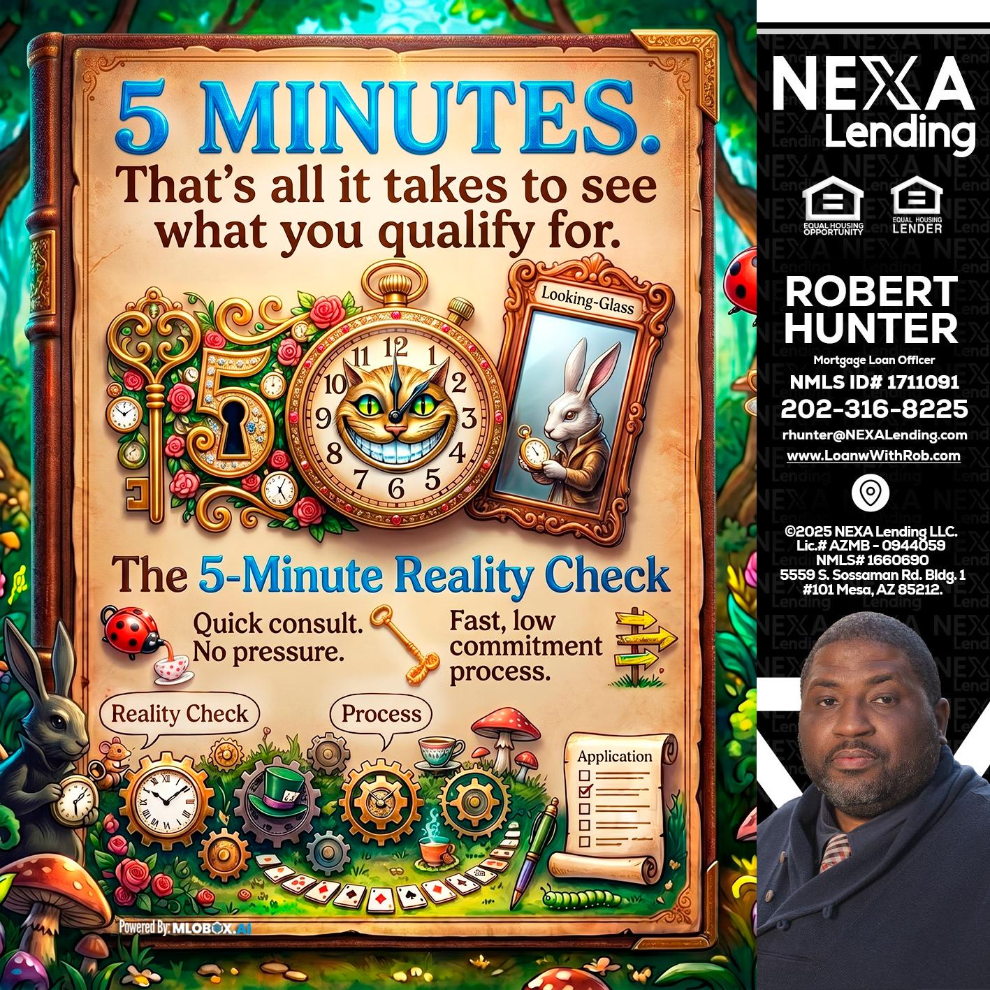 Reality Check! - Robert Hunter -Mortgage Loan Officer