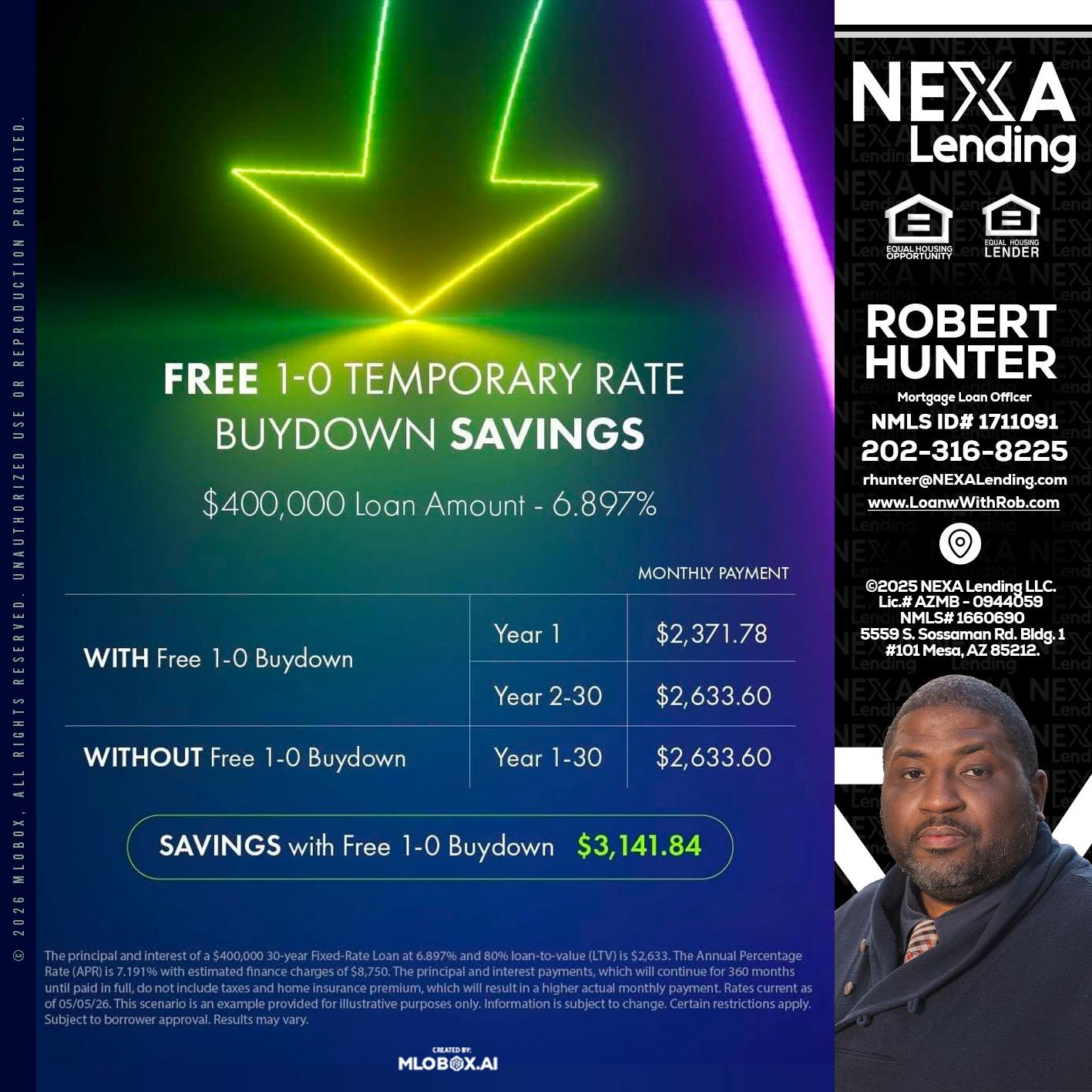 BUYDOWN - Robert Hunter -Mortgage Loan Officer